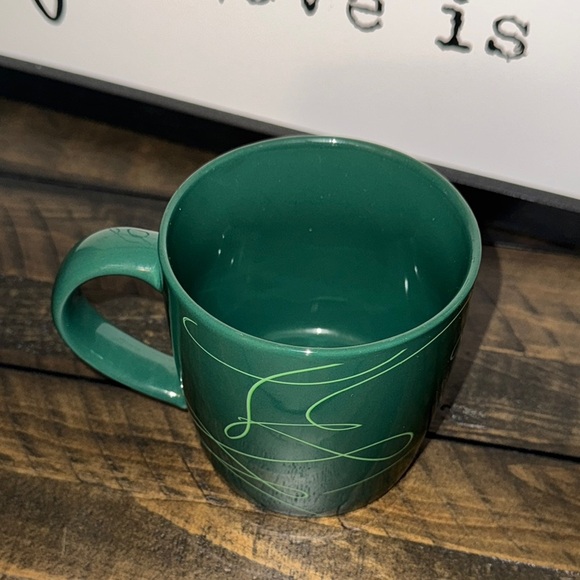 2020 Starbucks Coffee Co. Green Swirl Ceramic Coffee Tea 12oz. Mug Cup - Picture 4 of 9